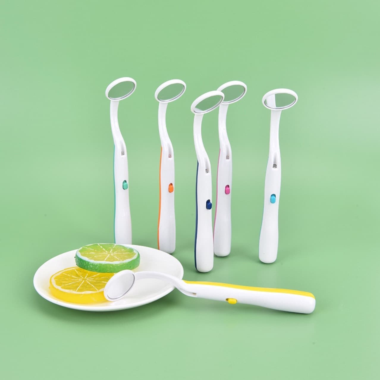 Dental LED Mouth Mirror, Anti-Fog Illuminated Oral Mirror, Home Use Lighted Dental Examination Mirror