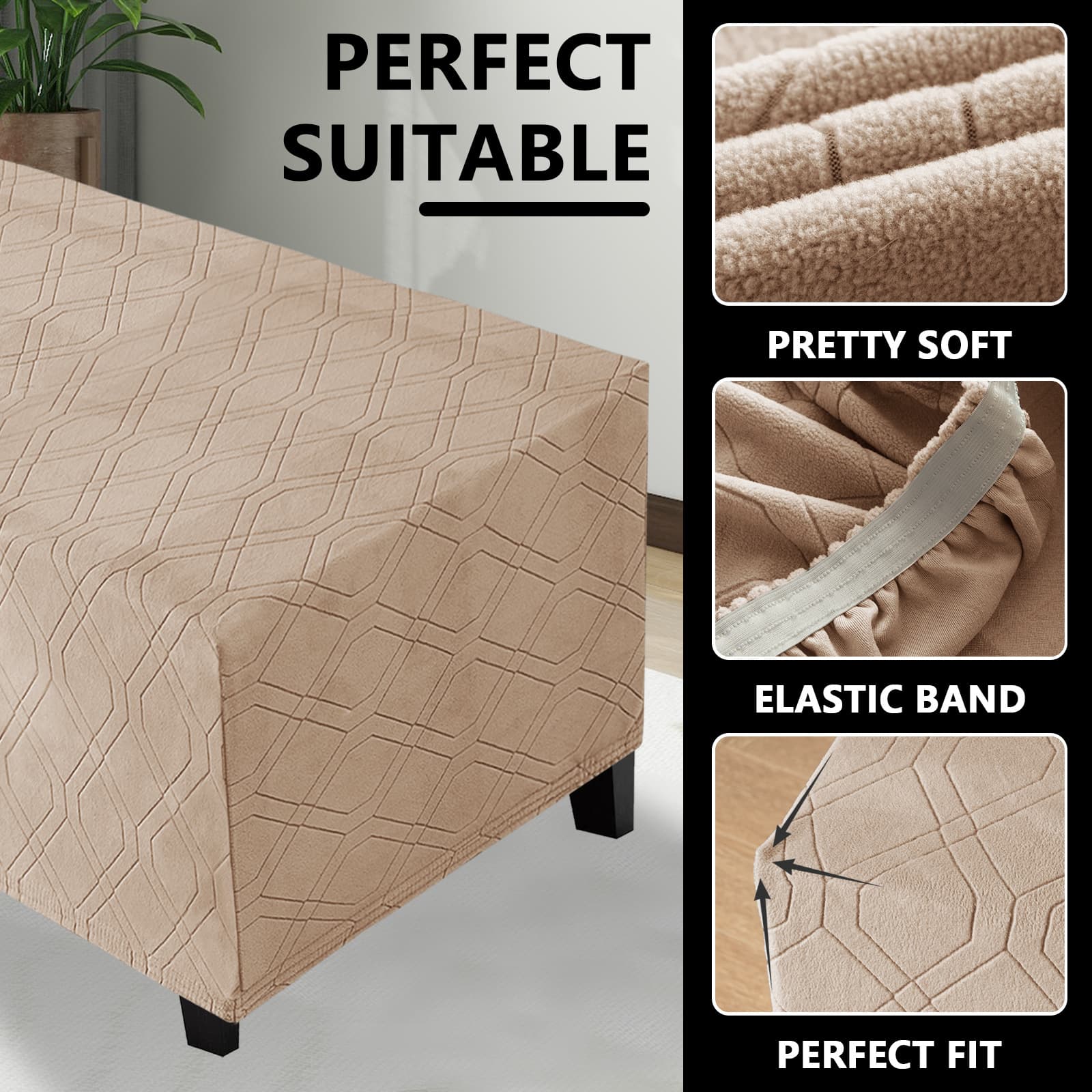 Hot selling graphic ottoman sofa cover, sofa cushion cover, folding storage stool, furniture protective cover,
