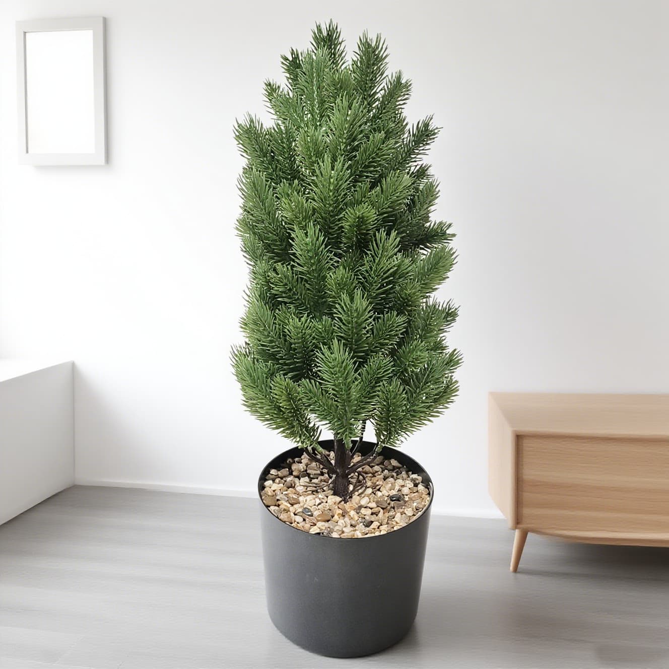 Simulated Christmas Tree, Simulated Three-Pronged Pine Branches, Plant Christmas Courtyard Garden Decoration Accessories, Home Fake Pine Needles