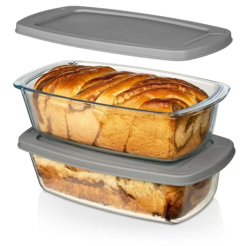 Bread plate rectangular toast bread light cheese cake baking mold county cheese yogurt cake special heat-resistant glass