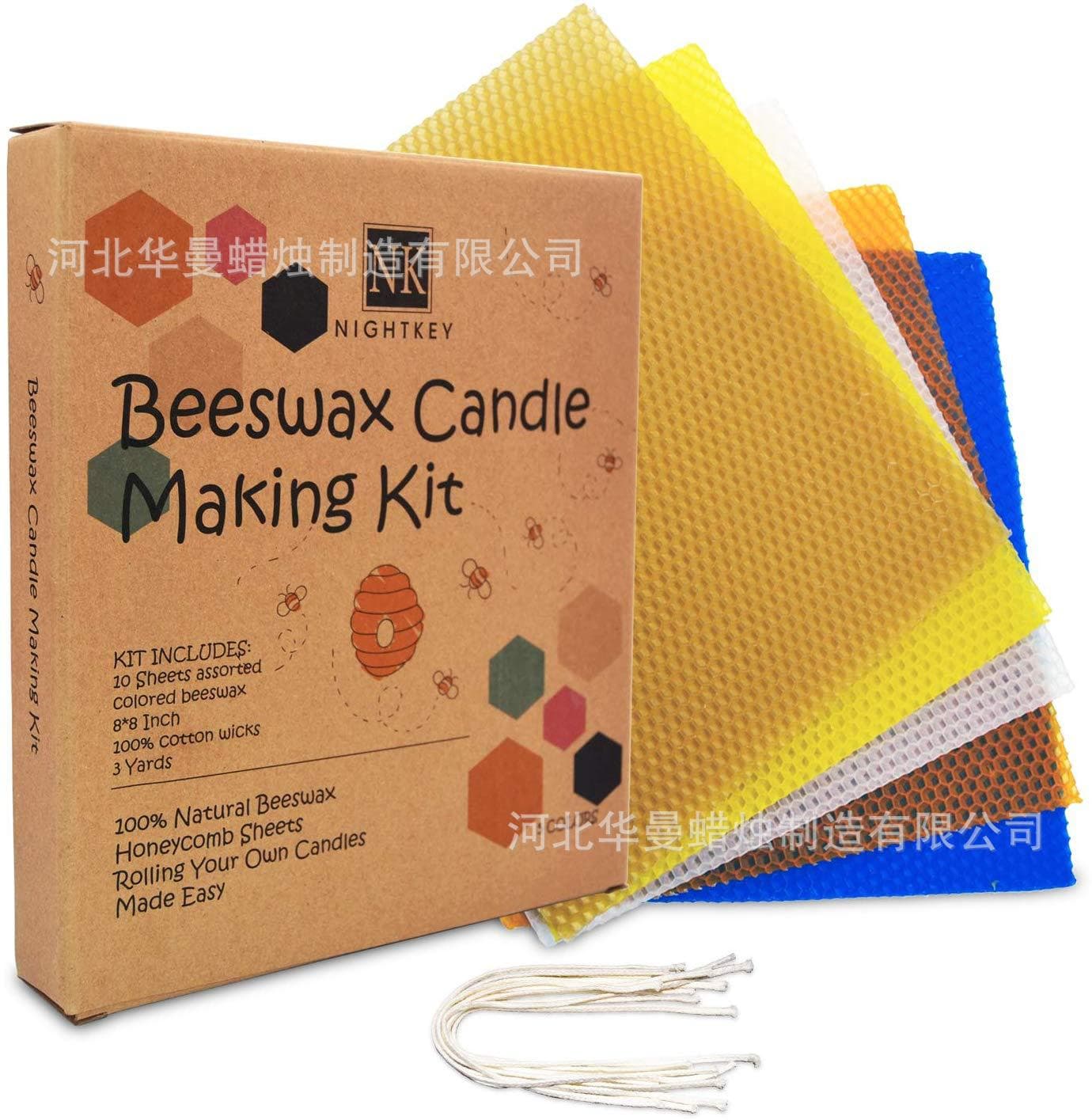 In Stock DIY Candle Making Tool Beeswax Sheets Hanukkah Candle Making Materials Hand Rolled Wax Sheet Set