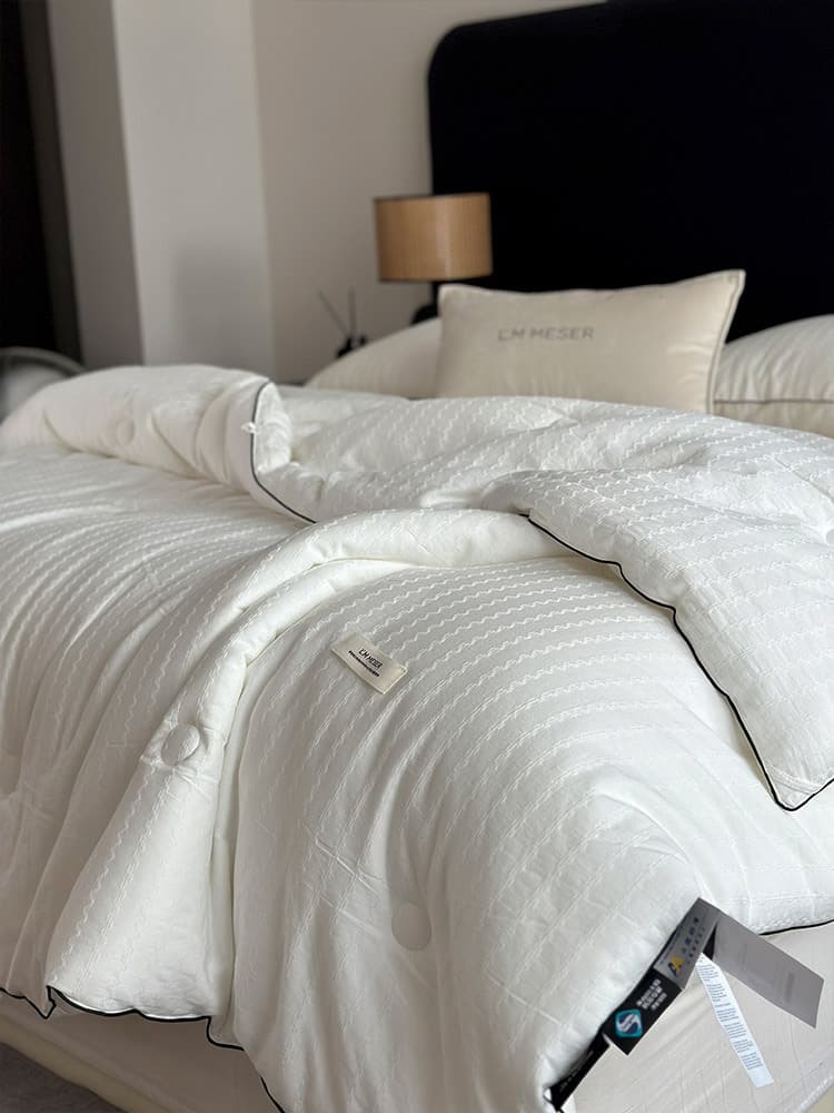 40S All-Cotton Washed Jacquard Light Luxury Quilt Core, Four Seasons Spring/Autumn Quilt, Thickened Winter Quilt, Warmth Mother-Child Quilt