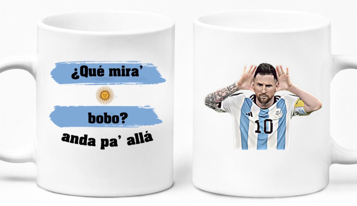 Lionel Messi Ceramic Coffee Mug Tea Cup Qatar World Cup 10 Modern Simple High Temperature Resistant White Porcelain Cup with Handle