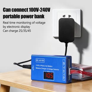 Cross-border New Model Airplane Balance Charger BC-4S15D Lithium Battery Charger with Display 2-4S Balance Charger
