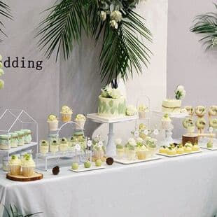 White Iron Art Dessert Stand, Cake Tray, Wedding Dessert Display Rack, Cold Buffet Tea Party Display Stand, Wholesale