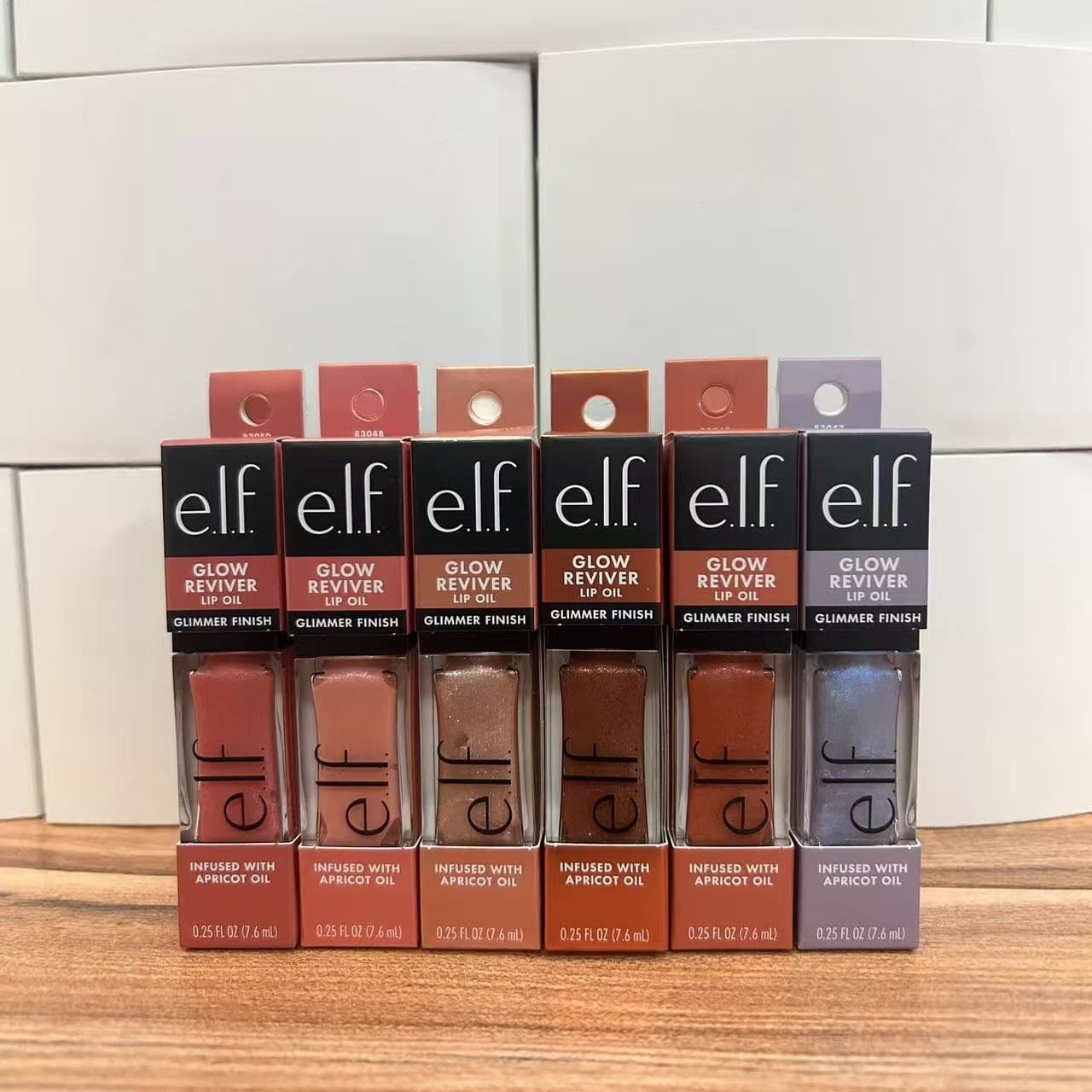 Cross-border elf colored lip gloss Glow reviver lip oil moisturizing with shimmer DIVINE WINE lip oil