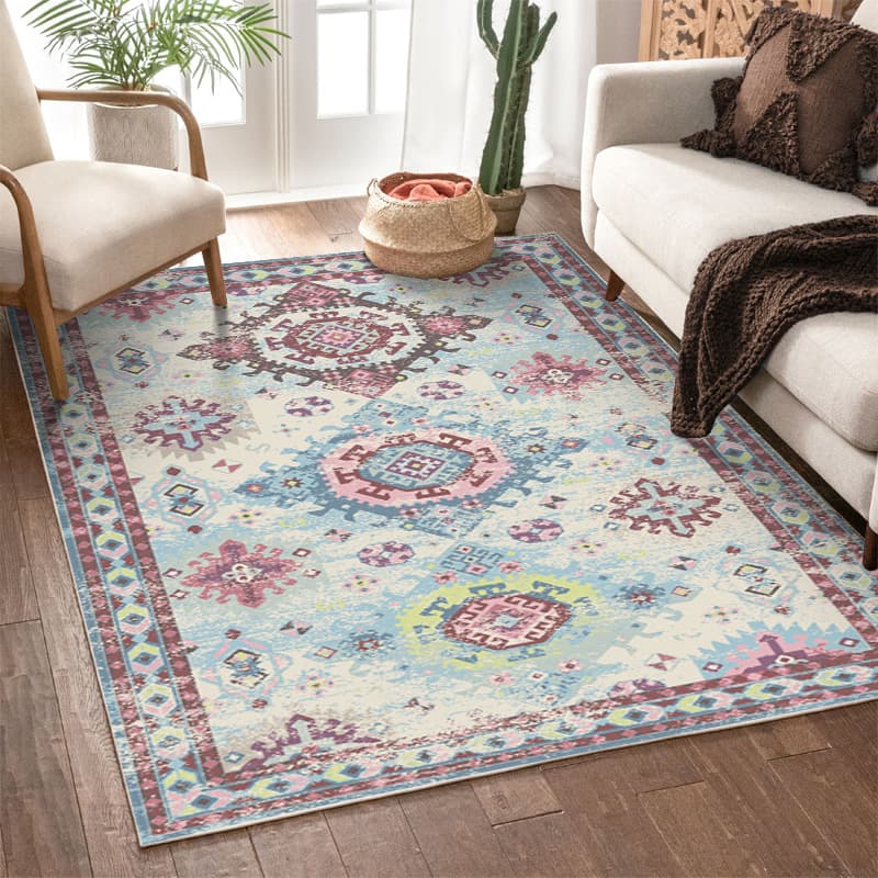 Cross-border carpet drop shipping exotic vintage Persian rug coffee table sofa living room rug Bohemian bedroom rug