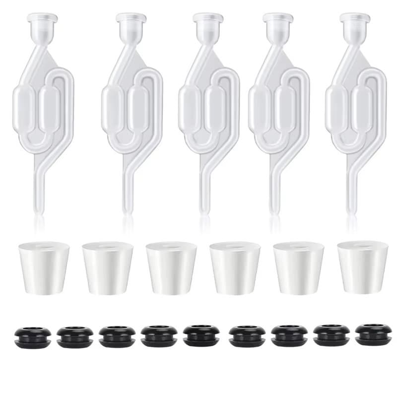 One-Way Plastic Valve with Lid for Brewing, Red Wine, Beer, Wine Fermentation Exhaust, One-Way Valve