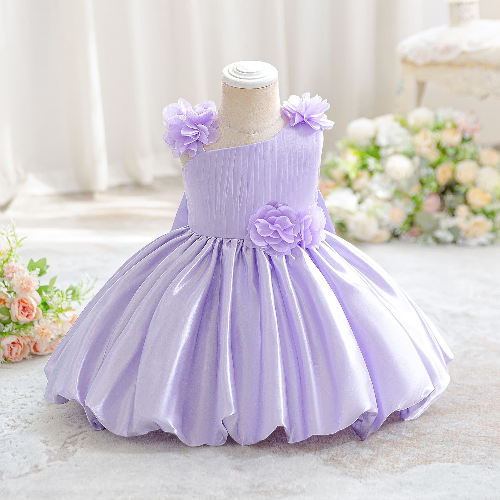 New Birthday Baby Girl Princess Dress 0-5 Years Girl Baby Dress for Party