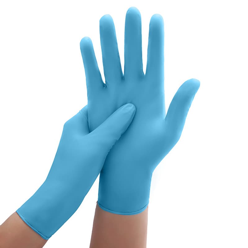 Disposable nitrile gloves blue kitchen food beauty thickened rubber high elastic synthetic PVC wholesale latex