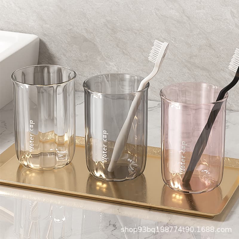 Wave pattern water cup, mouthwash cup, couple cup, family wash cup, children's toothbrushing cup, juice cup