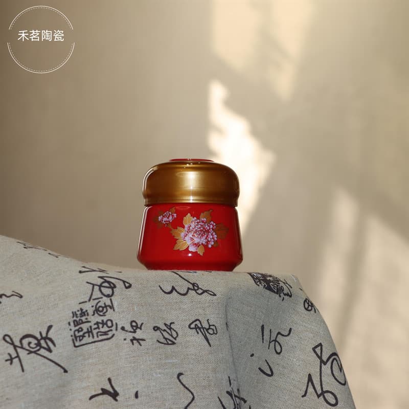 Test Yi Ceramic Sealed Honey Jar, Medicine Powder Jar; Suitable for liquids, pastes, and powders; Highly leak-proof.