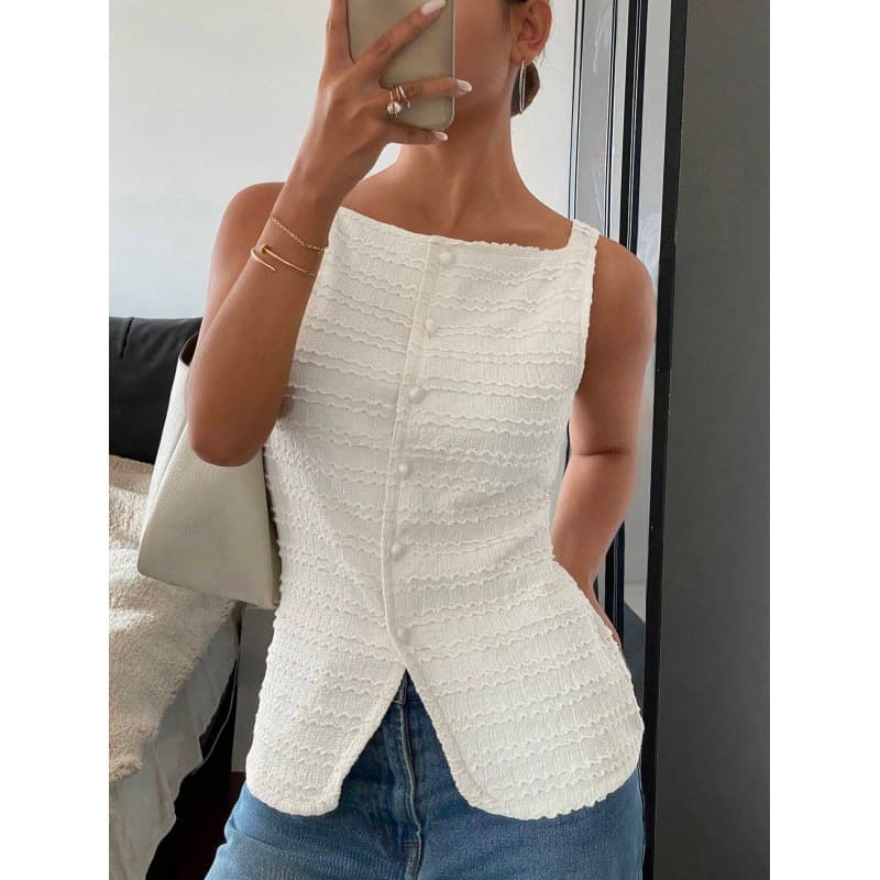 New 2025 Cross-Border Shein Bestseller Summer Women's Sleeveless Vest Top