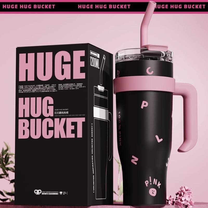 Blackpink Giant Insulated Cup, High-Capacity, Portable for Women, Car Cup, Drop Shipping
