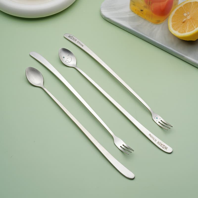 304 Stainless Steel Long Handle Ice Spoon Drink Stirring Spoon Bar Spoon Coffee Stirring Spoon Honey Spoon Cocktail Spoon