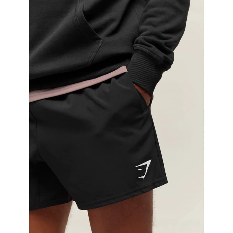 GYMSHARK 3/4 Length Elastic Running Fitness Muscle Quick-Dry Track Sports Shorts for Men Quick-Dry Athletic Shorts