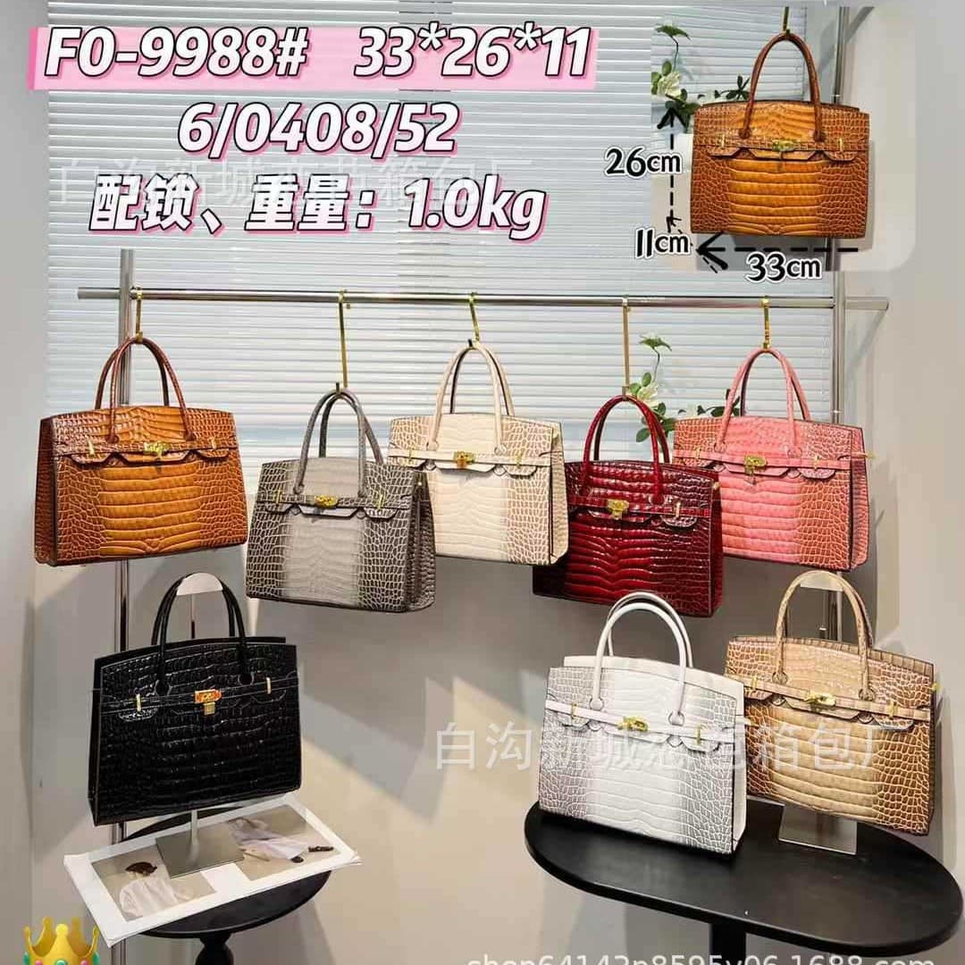 2025 New Cross-Border Stone Grain Kelly Bag Snake Print Large Capacity Birkin Bag European and American Style Tote Handbag