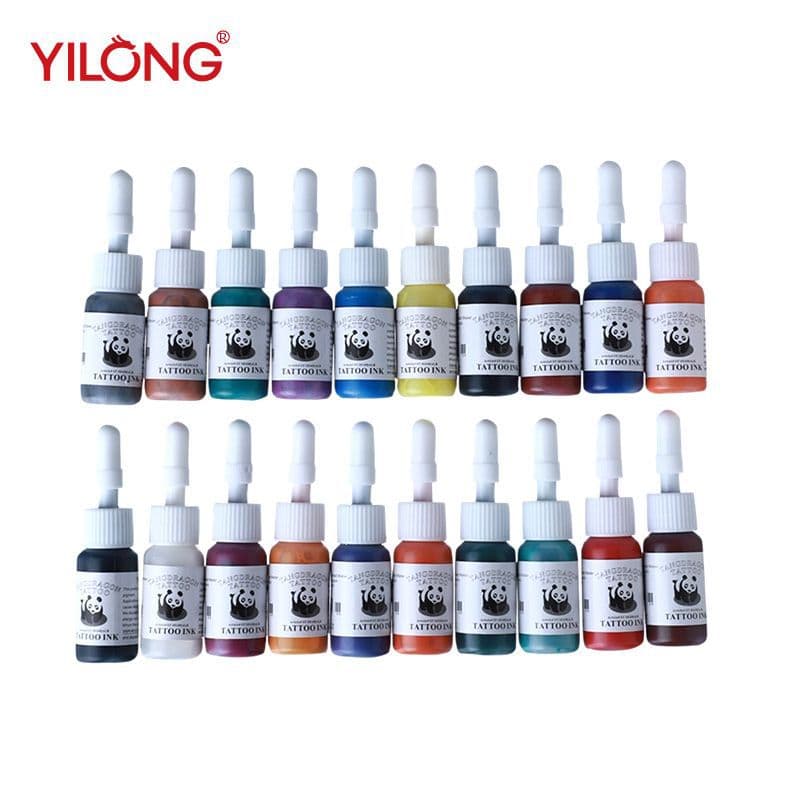 Different Dragon Tattoo Red Panda Practice Color 8ML Tattoo Machine Tattoo Eyebrow Color Cream Tattoo Color Multi-Bottle Set