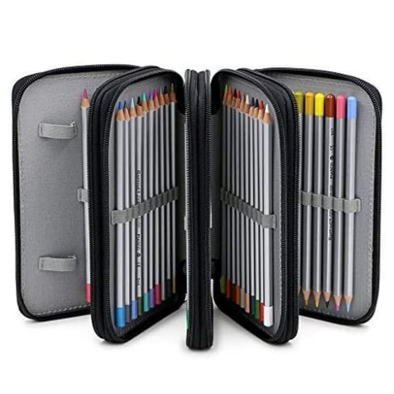 Student Art Pencil Case Storage 72 Colors Sketch Drawing Colorful Pencils Oxford Material Universal Zipper European Style