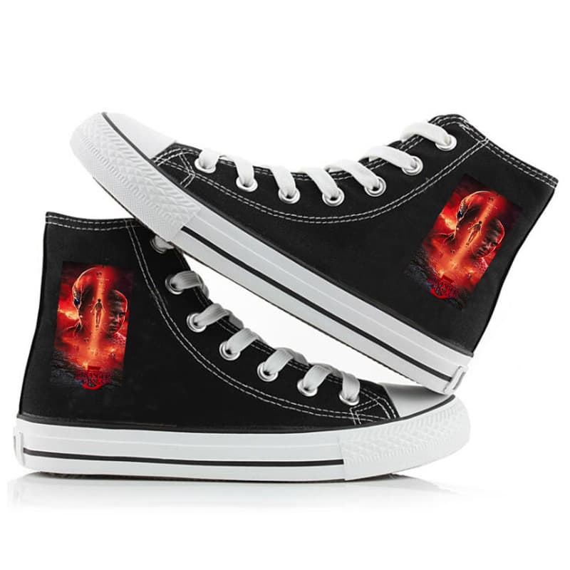 New Cross-Border Stranger Things Season 5 Canvas Shoes for Men and Women Casual Student Sneakers