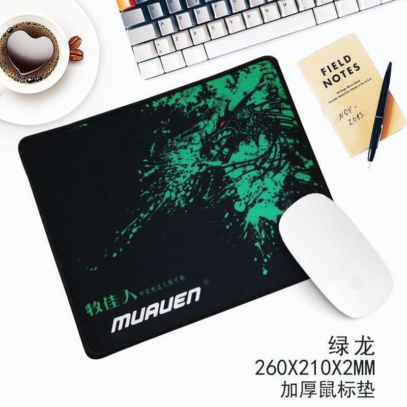 Office and Gaming Mouse Pad with Stitched Edges, Desktop Game Mat for Home Use, Simple Creative Anti-Slip Design for Men and Women