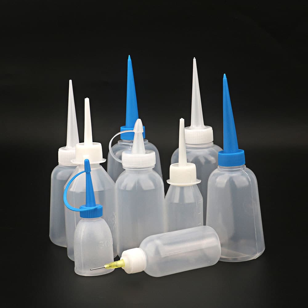 Dispensing Bottle Glue Bottle with Cap Pointed Tip Bottle Plastic Bottle Dispensing Pot Fine Spout Pot Small Oil Bottle 30ML 150 250ML