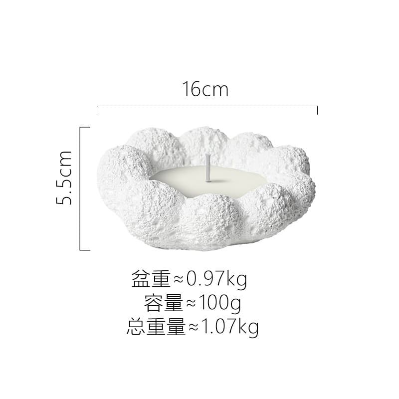 Cross-border Ins-style Handmade Concrete Aromatherapy Cup Soy Candle Holder Decorative Home Personalized Candle Jar Empty Cup