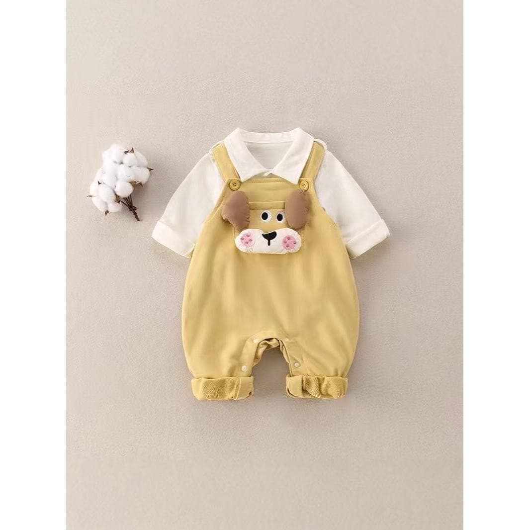 Baby boy suit spring and autumn super cute baby clothes autumn clothing infant and toddler autumn style little boy overalls two-piece set