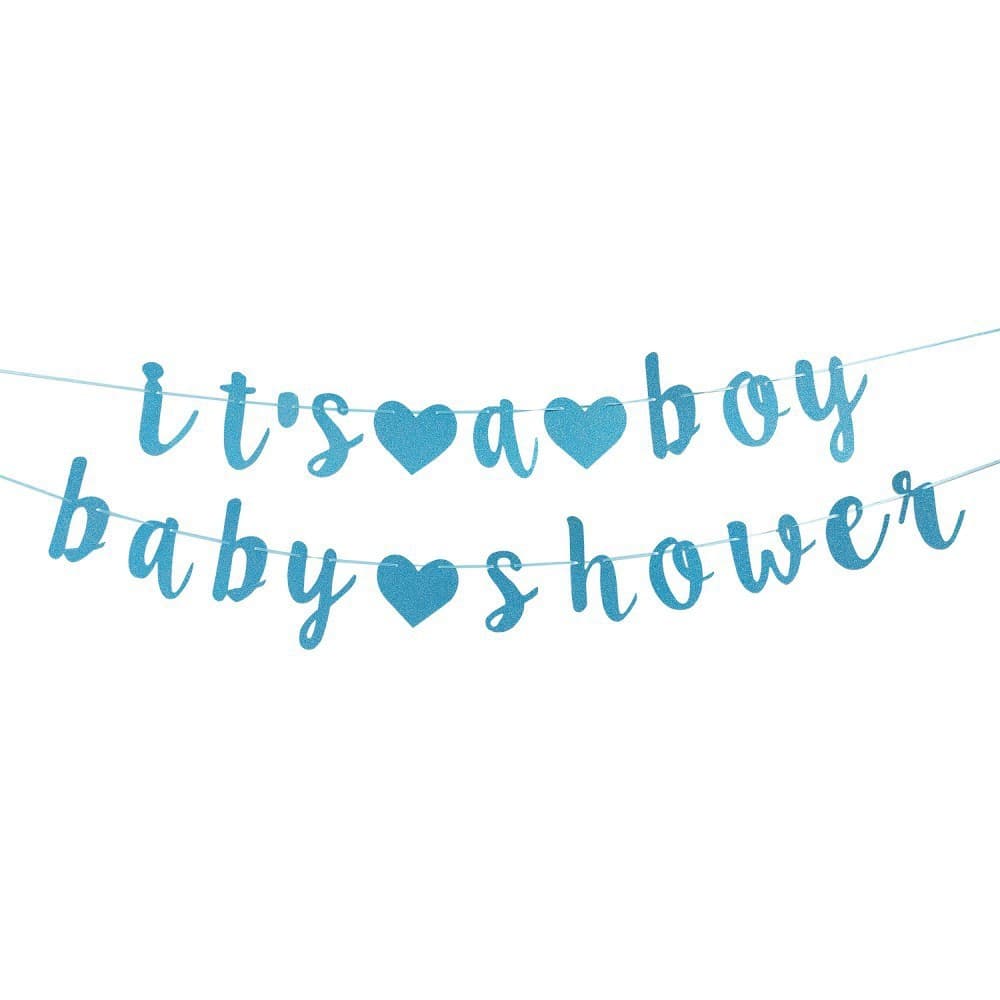 It's a Boy/Girl Baby Shower Theme Party Decoration Letter Banner Gender Reveal Setup