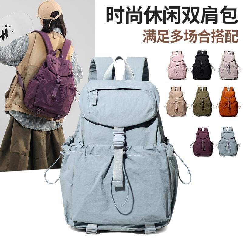 Women's Outdoor Travel Backpack 2025 New Style College Student Bag Fashion Versatile Lightweight Small Backpack for Men