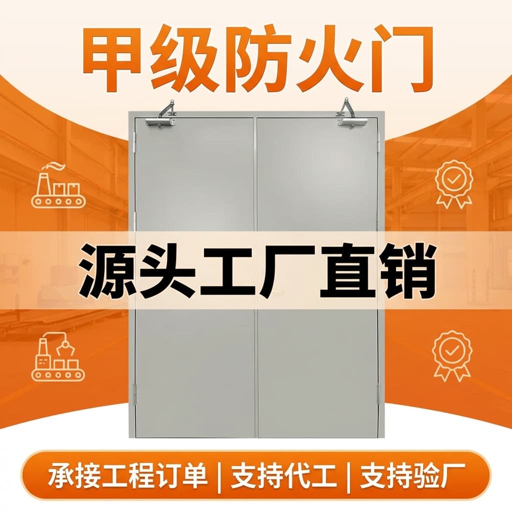 Class A Fire Door In Stock Factory Single Door Double Door Stainless Steel Free Shipping Fire Protection Fire Inspection