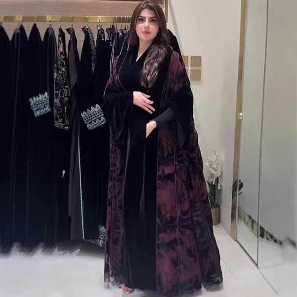 Cross-border Independent Station New Long Velvet Open Front No-Button Coat European and American Export Loose Long Sleeve Cape Trench Coat for Women