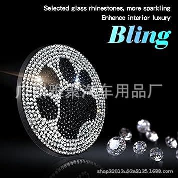 2-Pack Cup Holders - Sparkling Cup Holders with Crystals and Rhinestones - Cute Car Accessories Suitable for Women