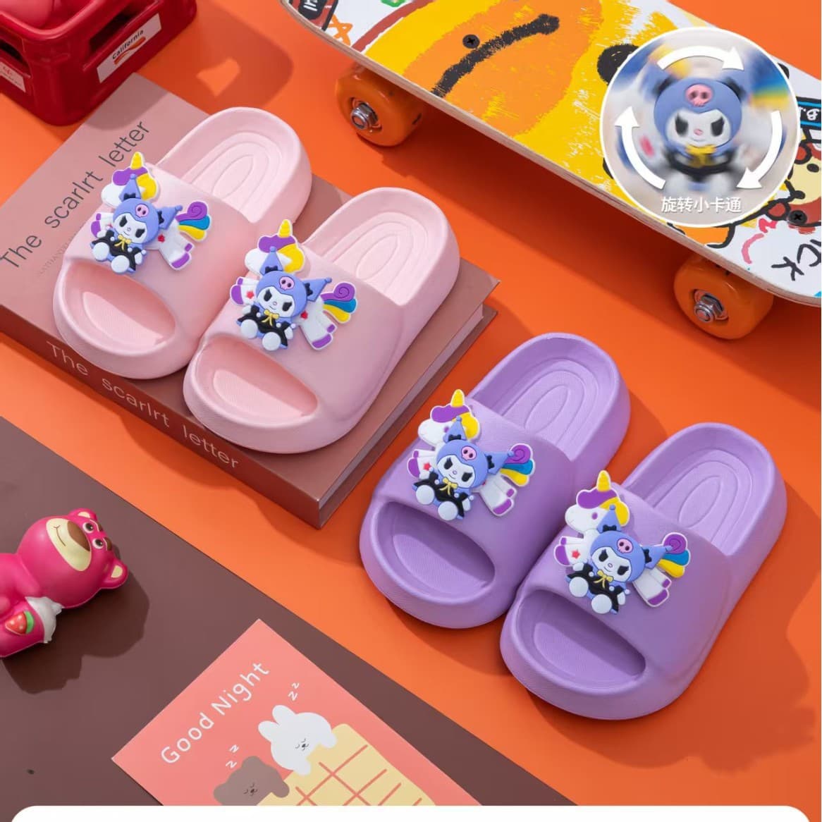 New Eva children's slippers girls anti-slip summer cute cartoon baby soft bottom slippers foreign trade wholesale