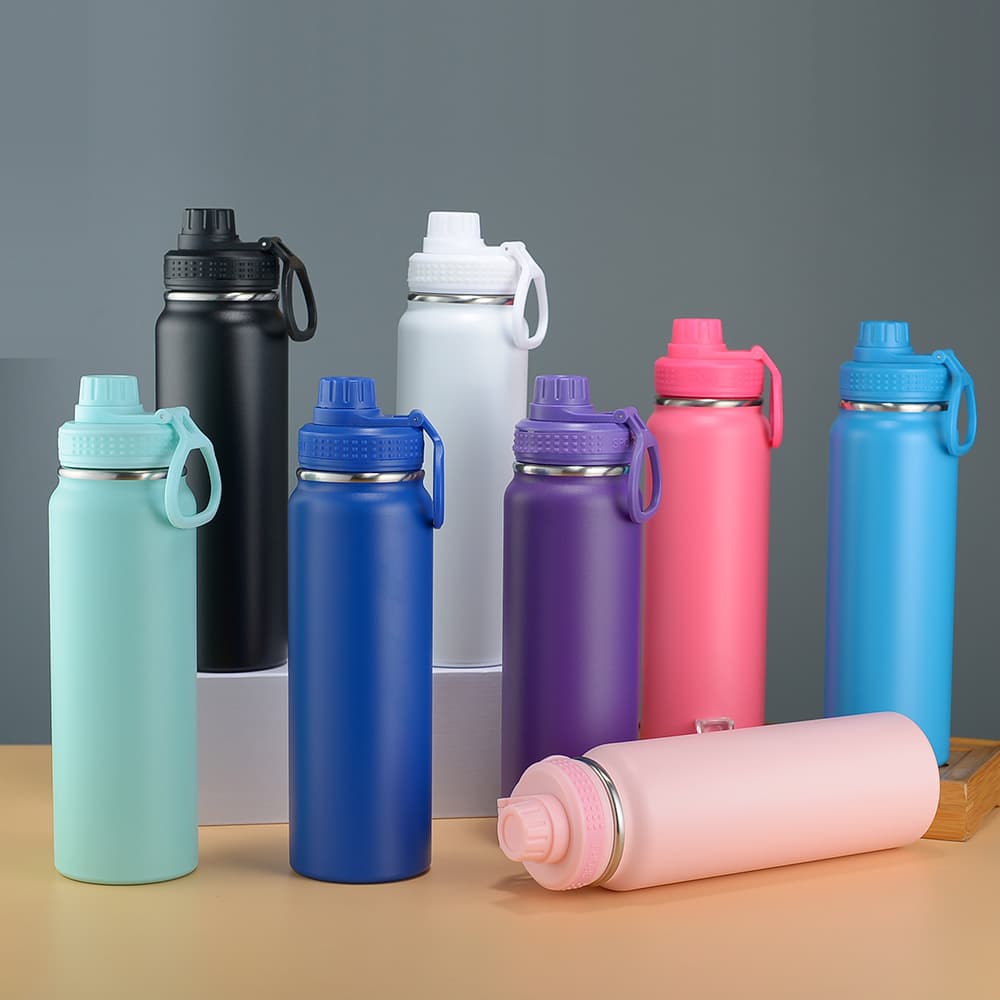 New Cross-Border 304 Stainless Steel Insulated Cup Large Capacity Outdoor Portable Sports Water Bottle Home Handheld Space Bottle