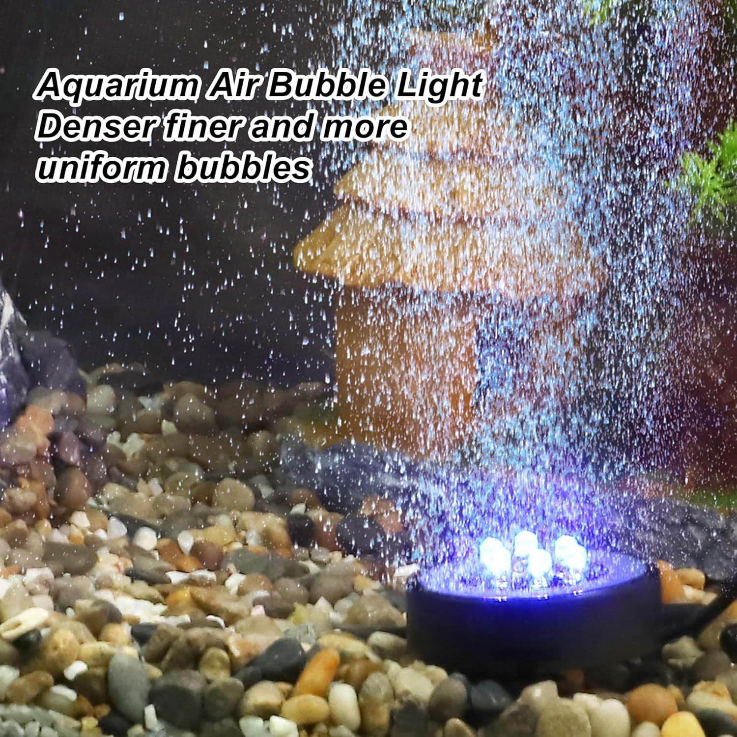 50mm Multicolor Remote-Controlled Air Bubble Lamp Aquarium Landscaping Lamp Sand Table Bubble Lamp Air Bubble Lamp Diving Lamp Fish Tank Lamp Wholesale