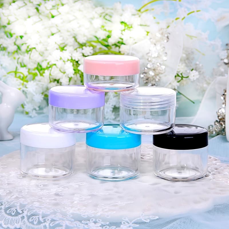5g 10g 15g 20g Round Jar Cream Jar Glitter Jar Travel Refill Bottle Cosmetic Packaging Refill Bottle