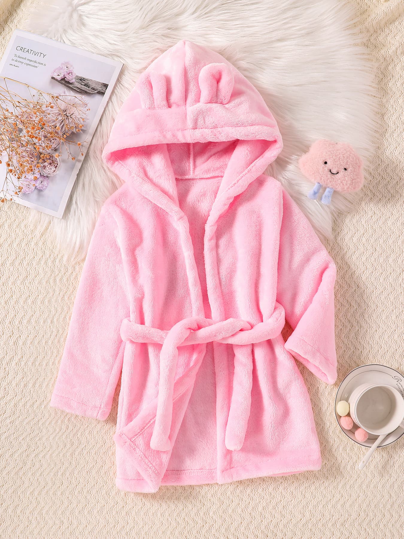 Children's Pajamas, Flannel, Small and Medium Sizes, Baby Boys' and Girls' Thickened Coral Velvet Pajamas, Autumn and Winter Bathrobes for All Seasons