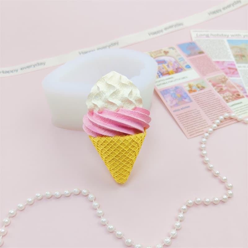 Cloud Top Cream Cone Silicone Mold, Handmade Squishy Plaster Resin Epoxy Mold Cake Decoration Baking Mold