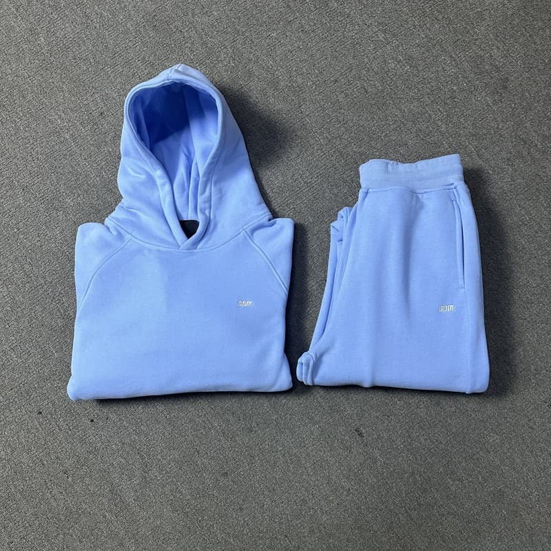 6PM New Cross-border American Street Hip-hop Pullover Hoodie and Long Sweatpants Men's Trendy Sport Set Outerwear