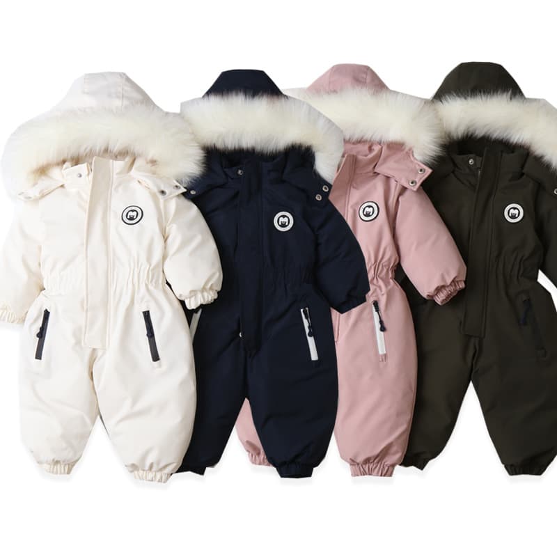 Cross-border Supply Baby Ski Suit One-piece Baby Romper 2026 Winter New Children's Jumpsuit