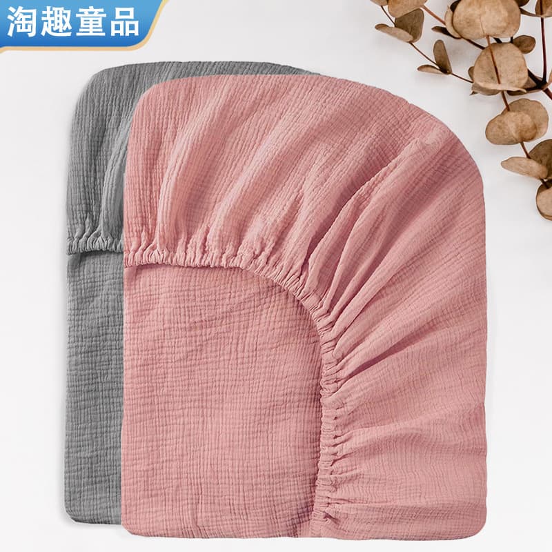 Children's Bedding Set Baby Blue Grey Elephant Design Quilt Cover Sheet Pillowcase 3-piece Set For Nursery Decor