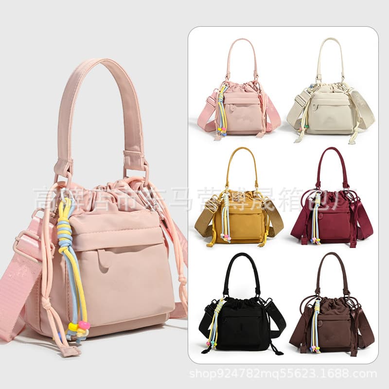 2026 New Crossbody Bag for Women, Bucket Bag, Fashionable Lightweight Shoulder Bag, Drawstring Phone Bag, Small Crossbody Bag