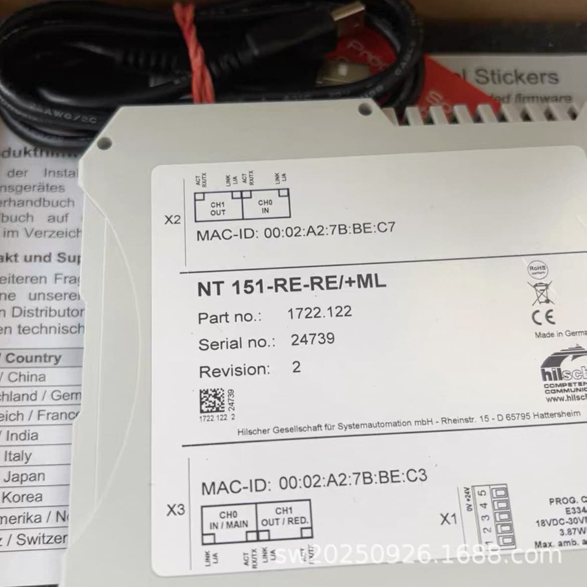 Hilscher Gateway Communication Module NT151-RE-RE Brand New Stock Available, Price Negotiable