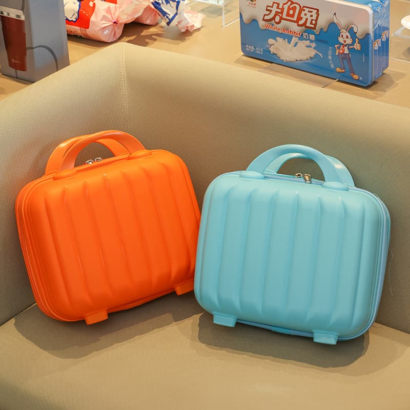 14-inch PP Handheld Luggage 3D Cartoon Pumpkin Makeup Case Multifunctional Mini Makeup Storage Bag Gift