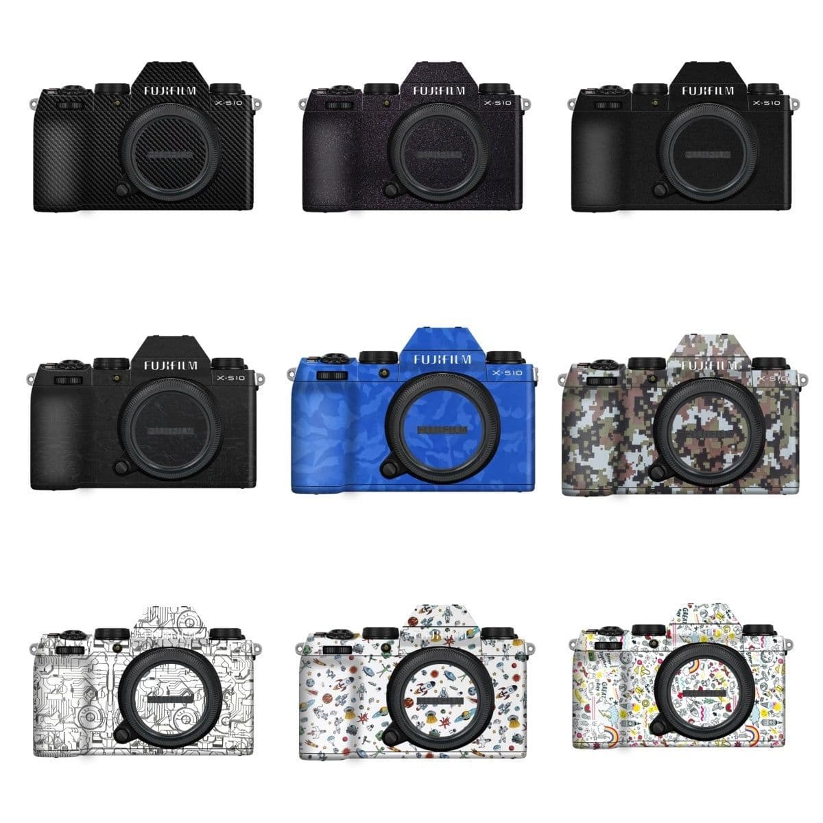 Manbu Donkey Compatible with Fujifilm X-S10 Sticker Camera Protective Film XS10 Colorful Skin Change Film No-Residue Back