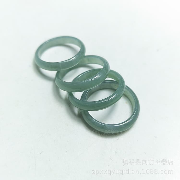 Jadeite Ring Wholesale Jadeite Blue Water Ring Unisex Jade Jewelry Jade Ring Band Manufacturer
