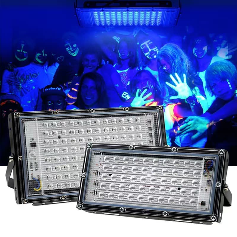 395nm UV Flood Light Theater Stage Atmosphere Light 365nm UV Curing Nail Waterproof
