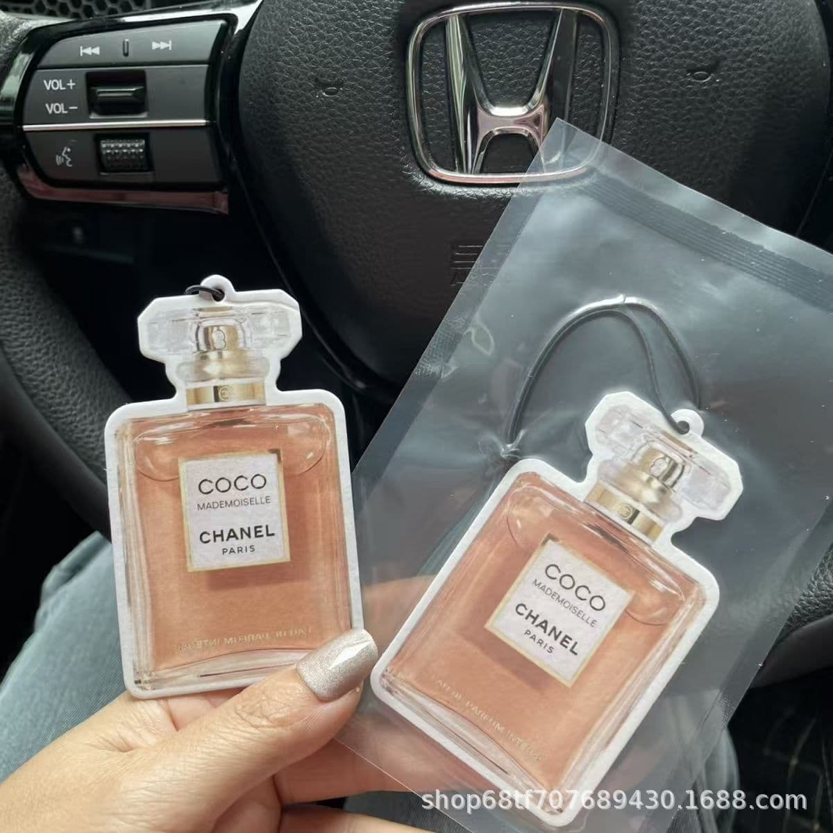 Brand Perfume Bottle Car Air Freshener Scented Hanging Ornament for Office Home Auto Accessories Various Cartoon Styles