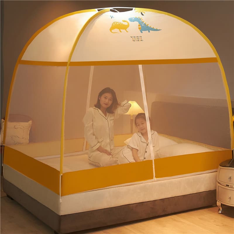 No-installation Mosquito Net Dome Tent for Single or Double Bed, Student Dormitory Mosquito Net 1.5m 1.8m Factory Wholesale